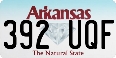 AR license plate 392UQF