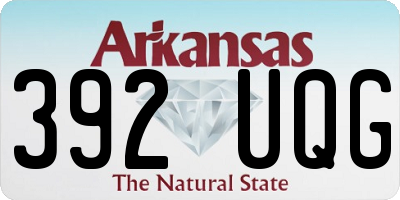 AR license plate 392UQG