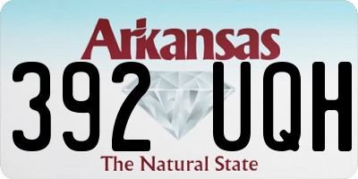 AR license plate 392UQH