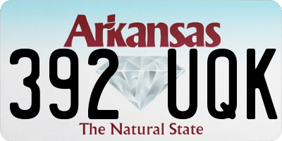 AR license plate 392UQK