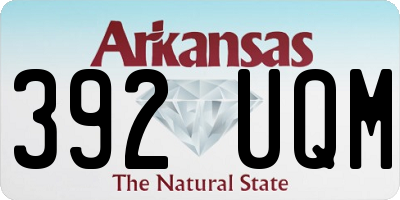 AR license plate 392UQM