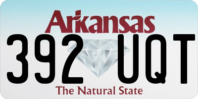 AR license plate 392UQT