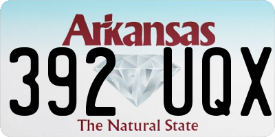 AR license plate 392UQX