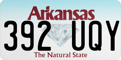 AR license plate 392UQY