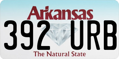 AR license plate 392URB