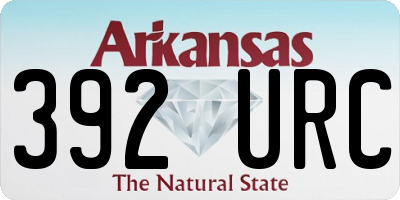 AR license plate 392URC