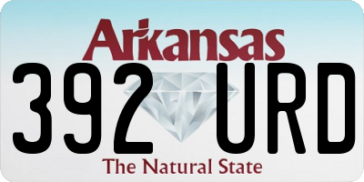 AR license plate 392URD