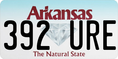 AR license plate 392URE