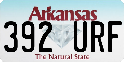 AR license plate 392URF