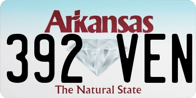 AR license plate 392VEN