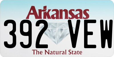 AR license plate 392VEW