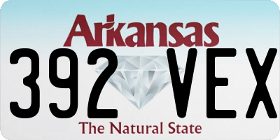 AR license plate 392VEX