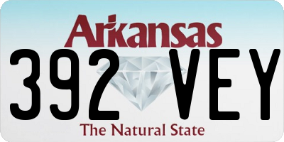 AR license plate 392VEY