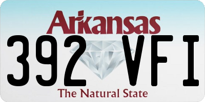 AR license plate 392VFI
