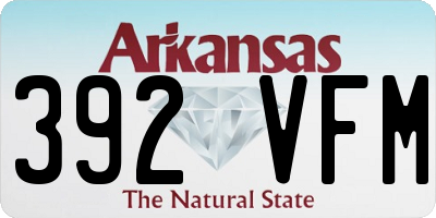 AR license plate 392VFM
