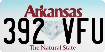 AR license plate 392VFU