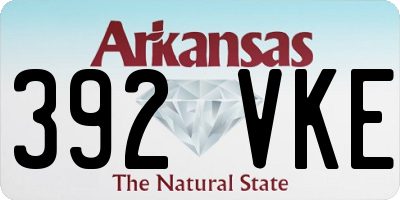 AR license plate 392VKE