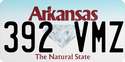 AR license plate 392VMZ