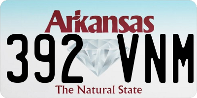 AR license plate 392VNM