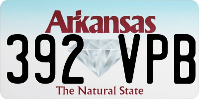 AR license plate 392VPB