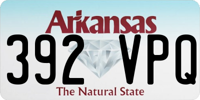 AR license plate 392VPQ
