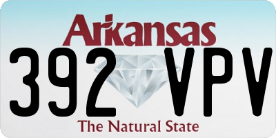 AR license plate 392VPV