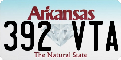 AR license plate 392VTA