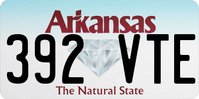 AR license plate 392VTE