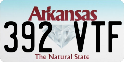 AR license plate 392VTF