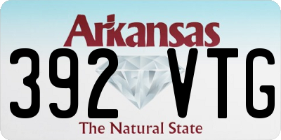 AR license plate 392VTG