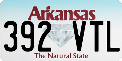 AR license plate 392VTL