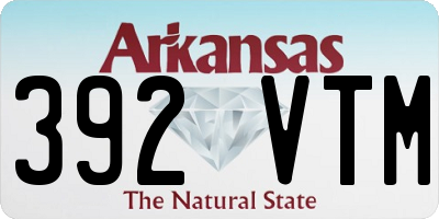 AR license plate 392VTM