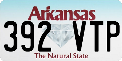 AR license plate 392VTP