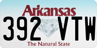 AR license plate 392VTW