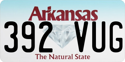 AR license plate 392VUG