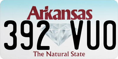AR license plate 392VUO