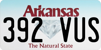 AR license plate 392VUS