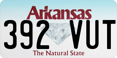AR license plate 392VUT