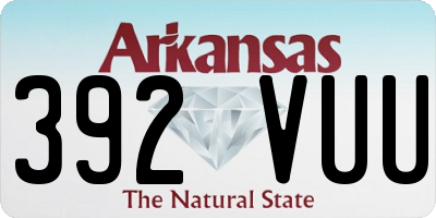 AR license plate 392VUU