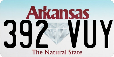AR license plate 392VUY