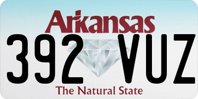 AR license plate 392VUZ