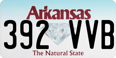 AR license plate 392VVB
