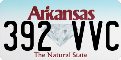 AR license plate 392VVC