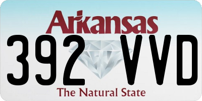 AR license plate 392VVD