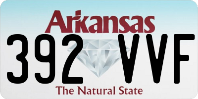 AR license plate 392VVF