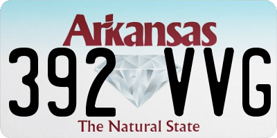 AR license plate 392VVG
