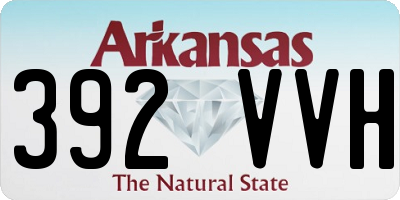 AR license plate 392VVH