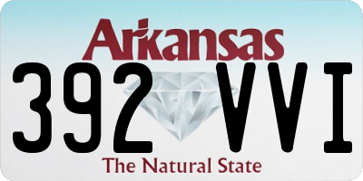 AR license plate 392VVI