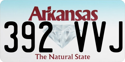 AR license plate 392VVJ