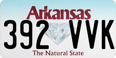 AR license plate 392VVK